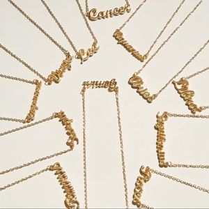 3/$30 💛 Horoscope Zodiac Necklace